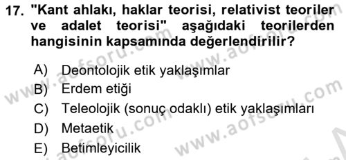 Halkla İlişkilerde Güncel Kavramlar 2 Dersi 2024 - 2025 Yılı Yaz Okulu Sınav Soruları 17. Soru