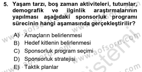 Halkla İlişkilerde Güncel Kavramlar 2 Dersi 2024 - 2025 Yılı Yaz Okulu Sınav Soruları 5. Soru