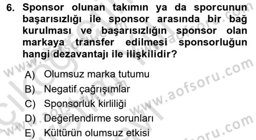 Halkla İlişkilerde Güncel Kavramlar 2 Dersi 2024 - 2025 Yılı Yaz Okulu Sınav Soruları 6. Soru