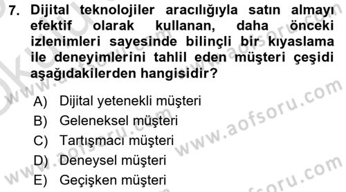 Halkla İlişkilerde Güncel Kavramlar 2 Dersi 2024 - 2025 Yılı Yaz Okulu Sınav Soruları 7. Soru