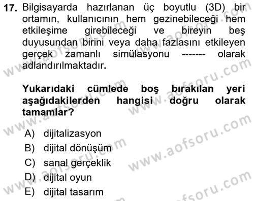 Halkla İlişkilerde Güncel Kavramlar 2 Dersi 2025 - 2026 Yılı (Vize) Ara Sınav Soruları 17. Soru