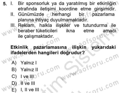 Halkla İlişkilerde Güncel Kavramlar 2 Dersi 2025 - 2026 Yılı (Vize) Ara Sınav Soruları 5. Soru