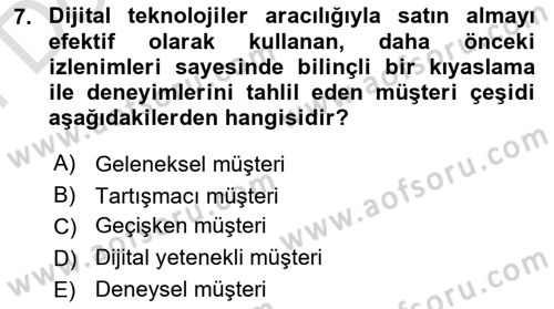 Halkla İlişkilerde Güncel Kavramlar 2 Dersi 2025 - 2026 Yılı (Final) Dönem Sonu Sınav Soruları 7. Soru