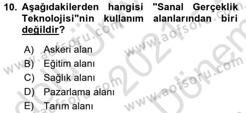 Dijital Halkla İlişkiler Dersi 2021 - 2022 Yılı (Final) Dönem Sonu Sınav Soruları 10. Soru