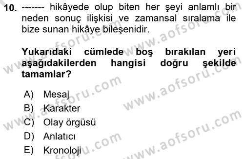 Dijital Halkla İlişkiler Dersi 2022 - 2023 Yılı Yaz Okulu Sınav Soruları 10. Soru