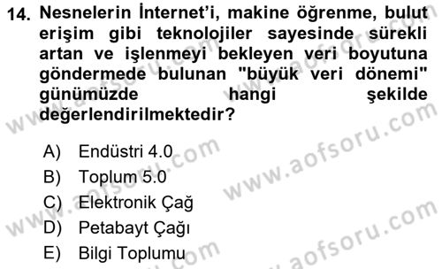 Dijital Halkla İlişkiler Dersi 2022 - 2023 Yılı Yaz Okulu Sınav Soruları 14. Soru