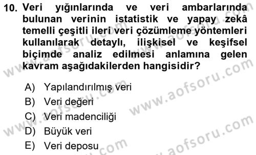 Dijital Halkla İlişkiler Dersi 2025 - 2026 Yılı (Final) Dönem Sonu Sınav Soruları 10. Soru