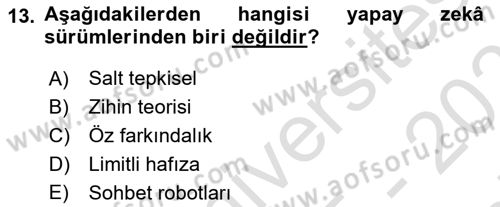 Dijital Halkla İlişkiler Dersi 2025 - 2026 Yılı (Final) Dönem Sonu Sınav Soruları 13. Soru