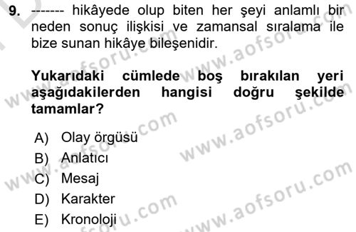 Dijital Halkla İlişkiler Dersi 2025 - 2026 Yılı (Final) Dönem Sonu Sınav Soruları 9. Soru