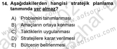 Reklamda Yaratıcılık Dersi 2021 - 2022 Yılı (Vize) Ara Sınav Soruları 14. Soru
