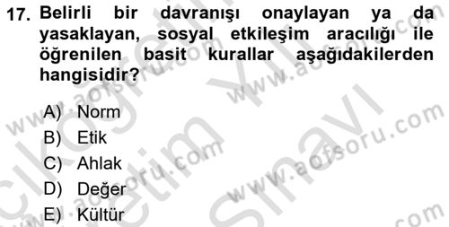 Reklamda Yaratıcılık Dersi 2021 - 2022 Yılı (Vize) Ara Sınav Soruları 17. Soru