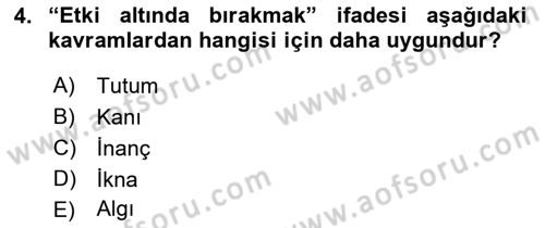 Reklamda Yaratıcılık Dersi 2021 - 2022 Yılı Yaz Okulu Sınav Soruları 4. Soru