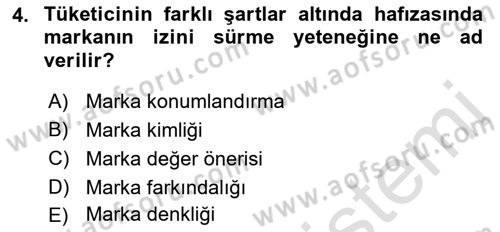 Reklamda Yaratıcılık Dersi 2022 - 2023 Yılı Yaz Okulu Sınav Soruları 4. Soru