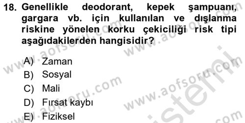 Reklamda Yaratıcılık Dersi 2023 - 2024 Yılı (Final) Dönem Sonu Sınav Soruları 18. Soru