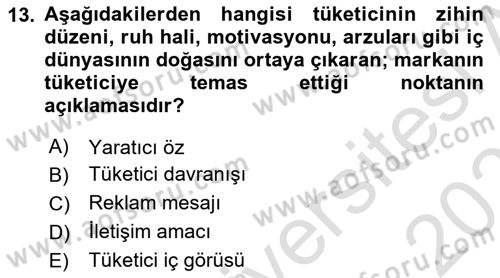 Reklamda Yaratıcılık Dersi 2024 - 2025 Yılı (Vize) Ara Sınav Soruları 13. Soru