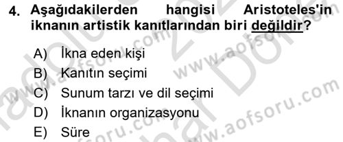 Reklamda Yaratıcılık Dersi 2024 - 2025 Yılı (Final) Dönem Sonu Sınav Soruları 4. Soru
