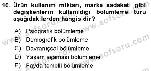 Reklamda Yaratıcılık Dersi 2025 - 2026 Yılı (Vize) Ara Sınav Soruları 10. Soru
