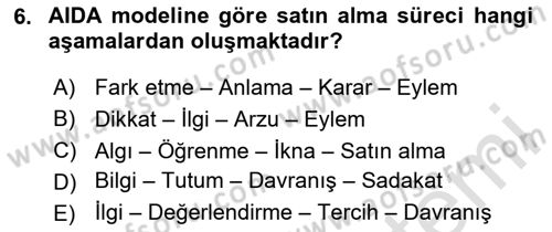 Reklamda Yaratıcılık Dersi 2025 - 2026 Yılı (Vize) Ara Sınav Soruları 6. Soru