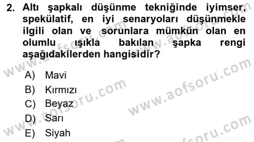 Reklamda Yaratıcılık Dersi 2025 - 2026 Yılı Yaz Okulu Sınav Soruları 2. Soru