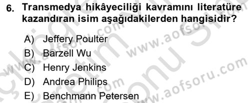 Dijital İçerik Pazarlaması Dersi 2021 - 2022 Yılı (Final) Dönem Sonu Sınav Soruları 6. Soru
