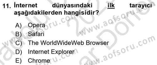 Dijital İçerik Pazarlaması Dersi 2023 - 2024 Yılı (Final) Dönem Sonu Sınav Soruları 11. Soru
