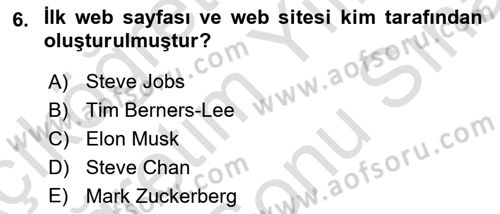 Dijital İçerik Pazarlaması Dersi 2023 - 2024 Yılı (Final) Dönem Sonu Sınav Soruları 6. Soru