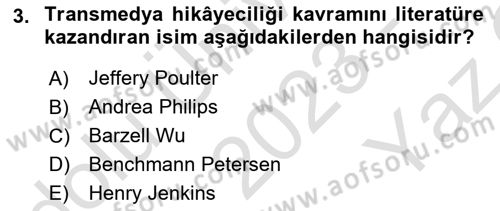 Dijital İçerik Pazarlaması Dersi 2023 - 2024 Yılı Yaz Okulu Sınav Soruları 3. Soru