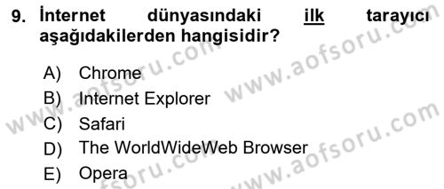 Dijital İçerik Pazarlaması Dersi 2024 - 2025 Yılı (Final) Dönem Sonu Sınav Soruları 9. Soru