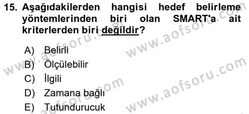 Dijital İçerik Pazarlaması Dersi 2025 - 2026 Yılı (Vize) Ara Sınav Soruları 15. Soru