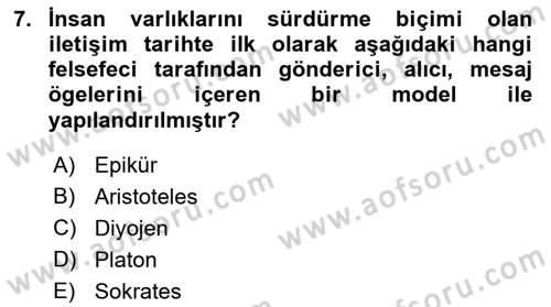 Kurumiçi Halkla İlişkiler Dersi 2018 - 2019 Yılı (Final) Dönem Sonu Sınav Soruları 7. Soru