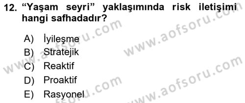 Kurumiçi Halkla İlişkiler Dersi 2019 - 2020 Yılı (Final) Dönem Sonu Sınav Soruları 12. Soru