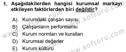 Kurumiçi Halkla İlişkiler Dersi 2022 - 2023 Yılı (Vize) Ara Sınav Soruları 1. Soru