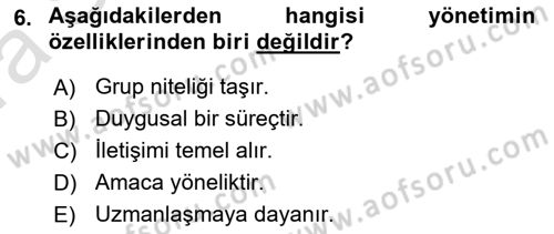 Kurumiçi Halkla İlişkiler Dersi 2022 - 2023 Yılı (Vize) Ara Sınav Soruları 6. Soru
