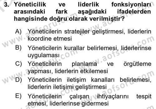 Kurumiçi Halkla İlişkiler Dersi 2022 - 2023 Yılı Yaz Okulu Sınav Soruları 3. Soru