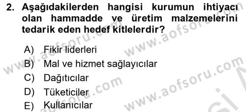 Kurumiçi Halkla İlişkiler Dersi 2023 - 2024 Yılı (Final) Dönem Sonu Sınav Soruları 2. Soru