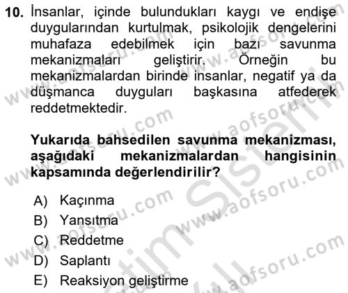 Kurumiçi Halkla İlişkiler Dersi 2023 - 2024 Yılı Yaz Okulu Sınav Soruları 10. Soru