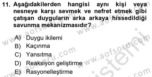 Kurumiçi Halkla İlişkiler Dersi 2024 - 2025 Yılı (Final) Dönem Sonu Sınav Soruları 11. Soru