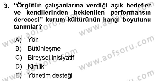Kurumiçi Halkla İlişkiler Dersi 2024 - 2025 Yılı (Final) Dönem Sonu Sınav Soruları 3. Soru