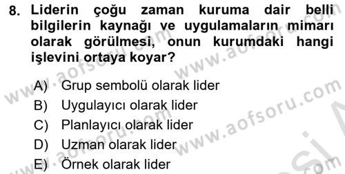 Kurumiçi Halkla İlişkiler Dersi 2024 - 2025 Yılı (Final) Dönem Sonu Sınav Soruları 8. Soru