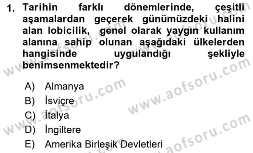 Lobicilik Ve Halkla İlişkiler Dersi 2018 - 2019 Yılı (Final) Dönem Sonu Sınav Soruları 1. Soru
