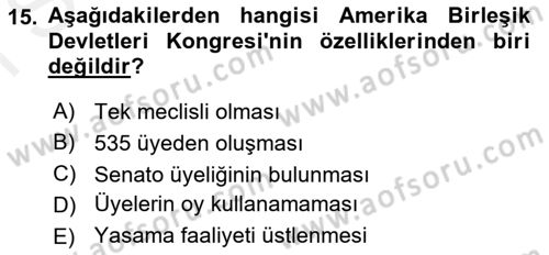 Lobicilik Ve Halkla İlişkiler Dersi 2018 - 2019 Yılı (Final) Dönem Sonu Sınav Soruları 15. Soru
