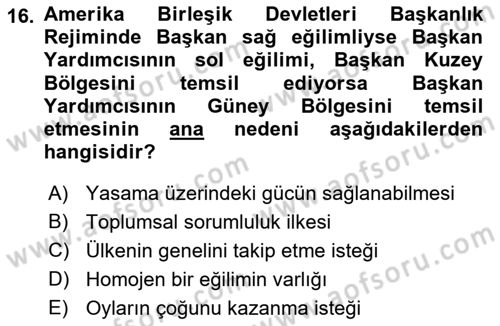 Lobicilik Ve Halkla İlişkiler Dersi 2018 - 2019 Yılı (Final) Dönem Sonu Sınav Soruları 16. Soru