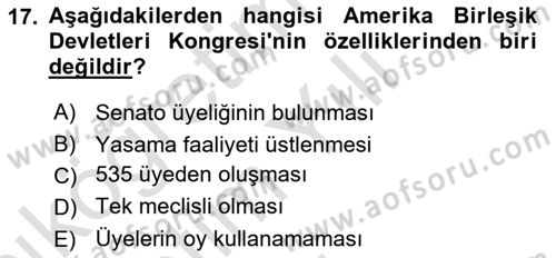 Lobicilik Ve Halkla İlişkiler Dersi 2020 - 2021 Yılı Yaz Okulu Sınav Soruları 17. Soru
