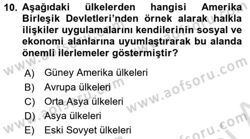 Lobicilik Ve Halkla İlişkiler Dersi 2021 - 2022 Yılı (Vize) Ara Sınav Soruları 10. Soru