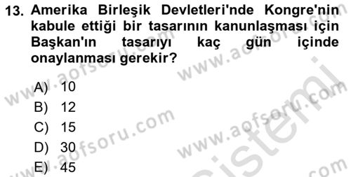 Lobicilik Ve Halkla İlişkiler Dersi 2021 - 2022 Yılı (Final) Dönem Sonu Sınav Soruları 13. Soru