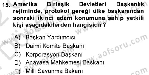 Lobicilik Ve Halkla İlişkiler Dersi 2021 - 2022 Yılı (Final) Dönem Sonu Sınav Soruları 15. Soru