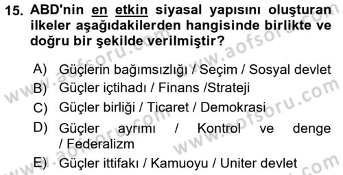 Lobicilik Ve Halkla İlişkiler Dersi 2021 - 2022 Yılı Yaz Okulu Sınav Soruları 15. Soru