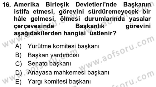 Lobicilik Ve Halkla İlişkiler Dersi 2021 - 2022 Yılı Yaz Okulu Sınav Soruları 16. Soru