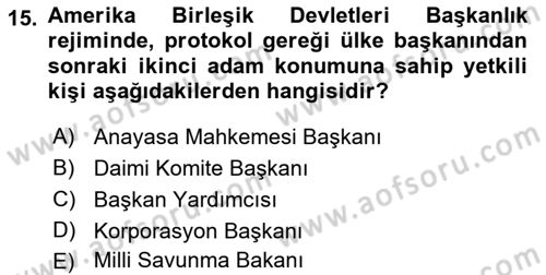 Lobicilik Ve Halkla İlişkiler Dersi 2022 - 2023 Yılı Yaz Okulu Sınav Soruları 15. Soru