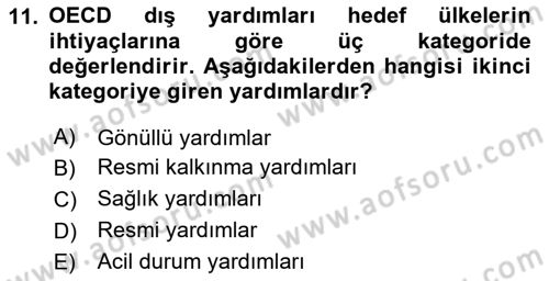 Kamu Diplomasisi Ve Uluslararası Halkla İlişkiler Dersi 2017 - 2018 Yılı (Final) Dönem Sonu Sınavı 11. Soru